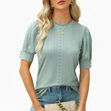 Women's Solid Blouses for Summer