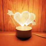 Romantic Love 3D Acrylic Led Lamp