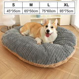 Large Pet Dog Bed Soft Warm Removable Washable High Back Mattress Puppy Mat L