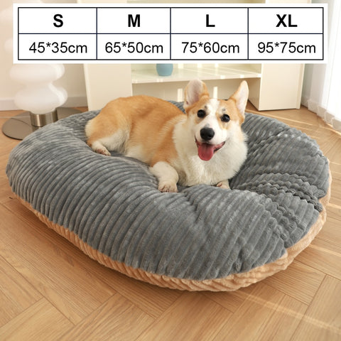 Large Pet Dog Bed Soft Warm Removable Washable High Back Mattress Puppy Mat L