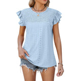 Summer Solid Tops For Women Fashion