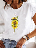 Ladies Summer Cartoon Style Tee