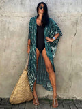 Tie Dye Kimono Beachwear Bathing Suit Cover Up