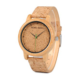 BOBO BIRD Wooden Metal Quartz Watch