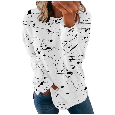 Women's O-neck Long Sleeve Tees Shirts