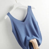 Women's Knitted Vintage Sleeveless Tank Top