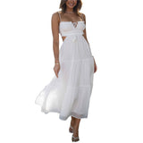 Summer White Trendy Casual Beachwear Cover-ups Outfit