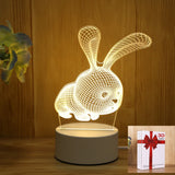 Romantic Love 3D Acrylic Led Lamp