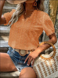 Women's Lace Patchwork Blouse