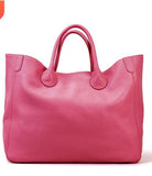 Leather Large Shoulder Tote