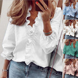 Women's Summer Ruffles Blouse