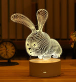 Romantic Love 3D Acrylic Led Lamp