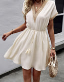 Elegant Lace Hollow Out A-line Summer Dress