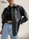 Womens Leather Bomber Jacket