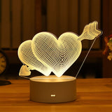 Romantic Love 3D Acrylic Led Lamp