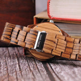 Zebra Luxury Wooden Watch