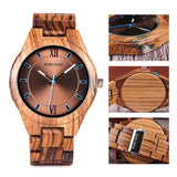 Zebra Luxury Wooden Watch